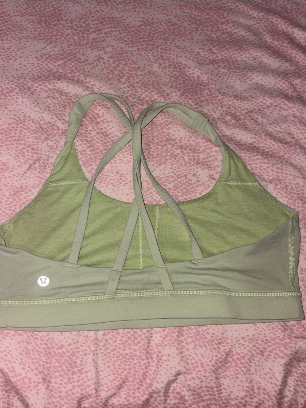 lululemon athletica Sage Green Strappy Sports Bra